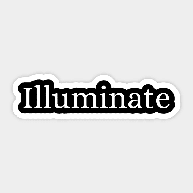 Illuminate Sticker by Des